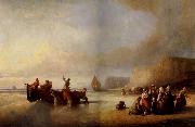Delacroix Auguste Depart pour la peche Spain oil painting artist